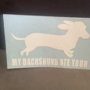 Dachshund Car Decal